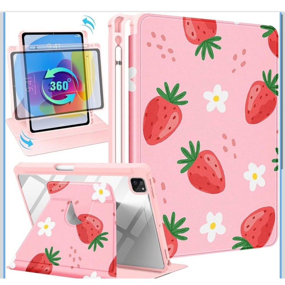 Kidcube for iPad Air 13 Inch Case w/ 360 Rotating Stand M3 2025/M2 2024